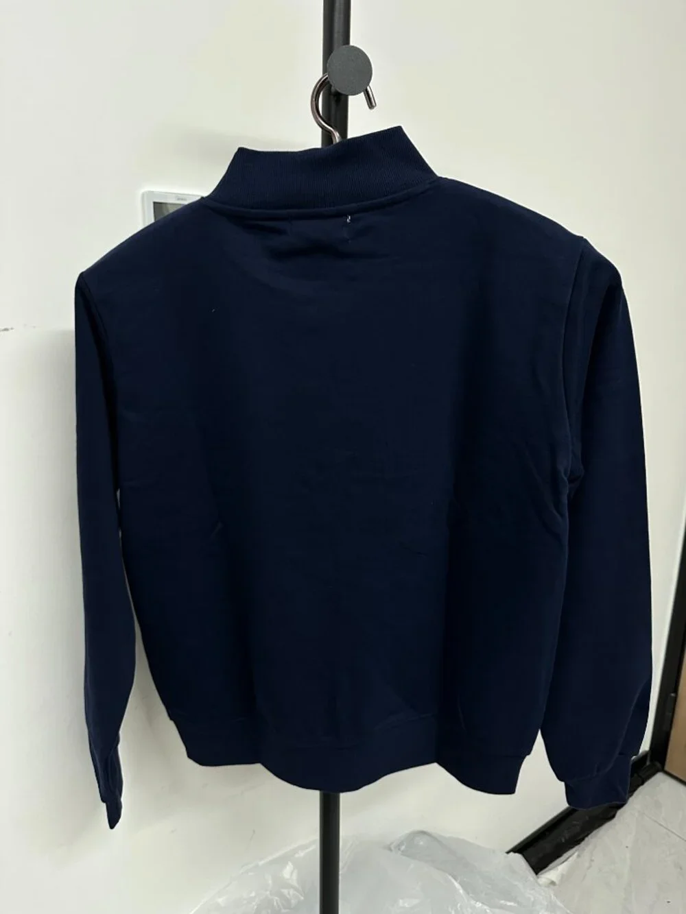 PARKE Varsity Letter Mock Neck Sweatshirt